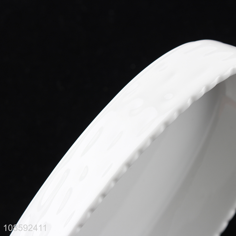 Good quality oval ceramic dinner plate fish serving dish