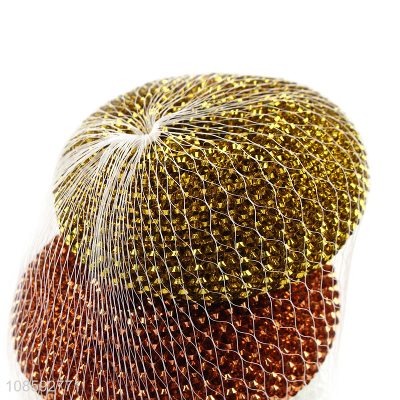 Good quality kitchen cleaning plastic mesh scourers pot scrubbers