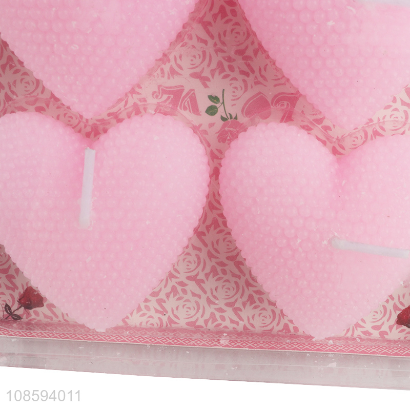Hot selling 4 pieces Valentine's Day candles smokeless wax candles