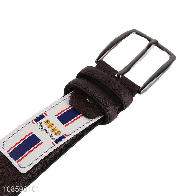 Good quality 125cm jeans belt pu leather belt for men