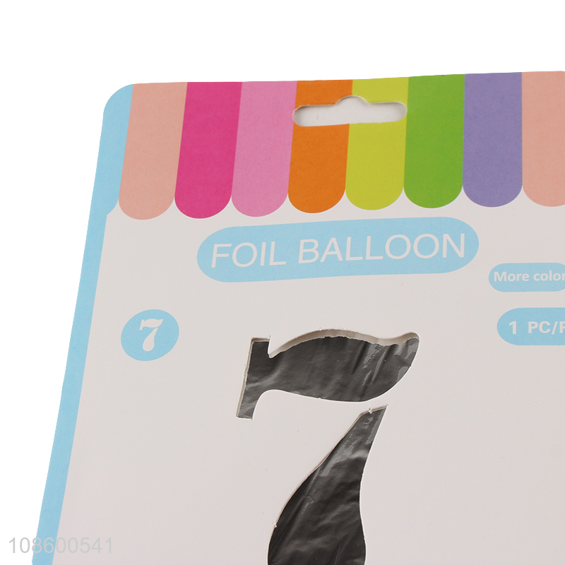 Wholesale 16 inch number foil balloon metallic party balloons