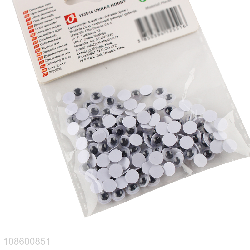 Wholesale135pcs 6mm self-adhesive wiggle decorative eyes for dolls