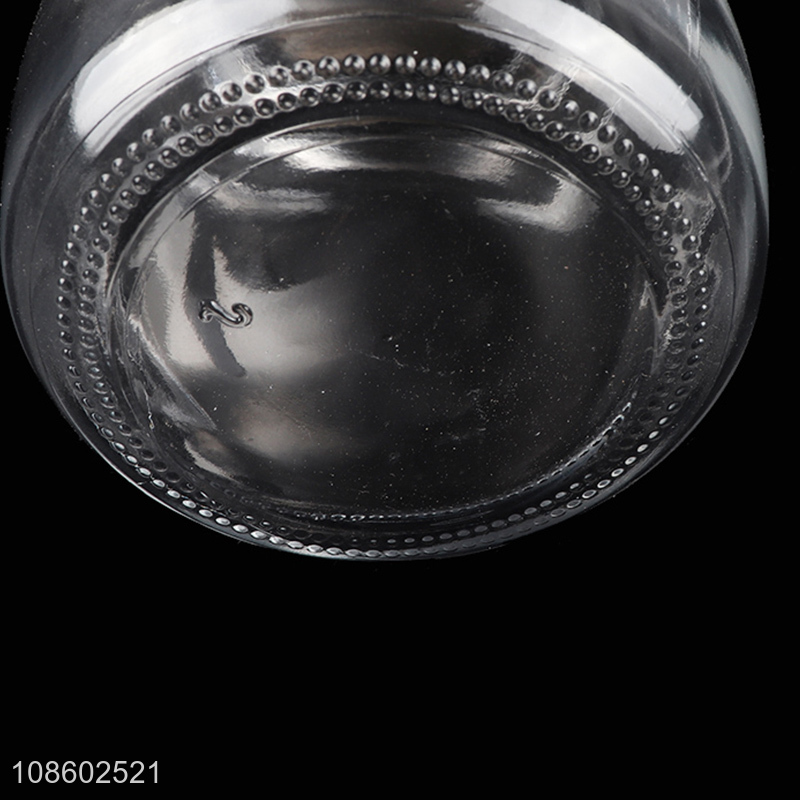 Good quality clear glass seasoning jar spice box with spoon