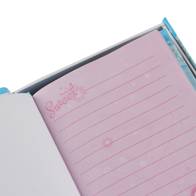Factory wholesale students notebook diary book with locks