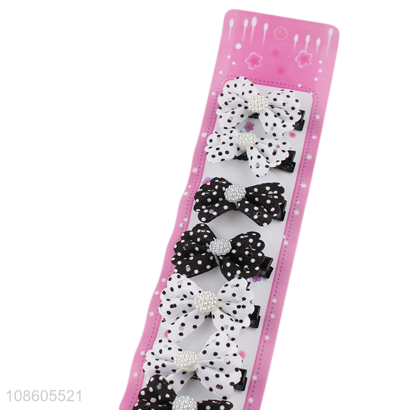 Good quality bowknot hair clips girls hair accessories
