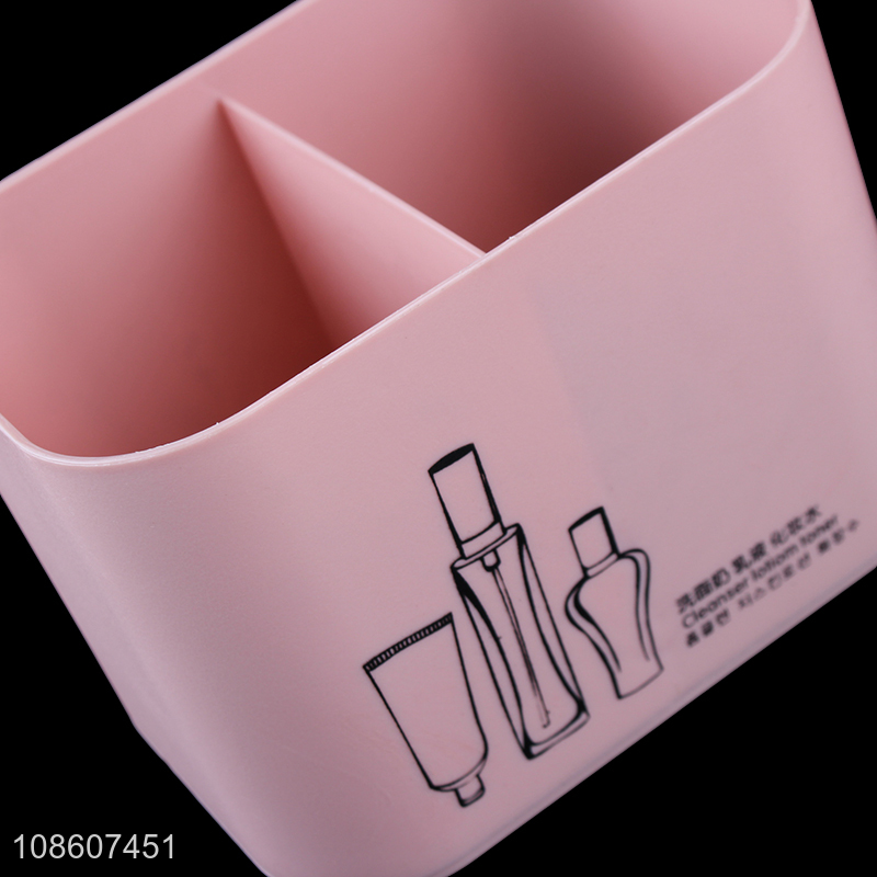 Top quality home desktop plastic makeup cosmetic storage box