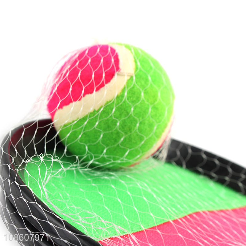 Wholesale ball catch set game toss paddle outdoor pool beach toy for kids