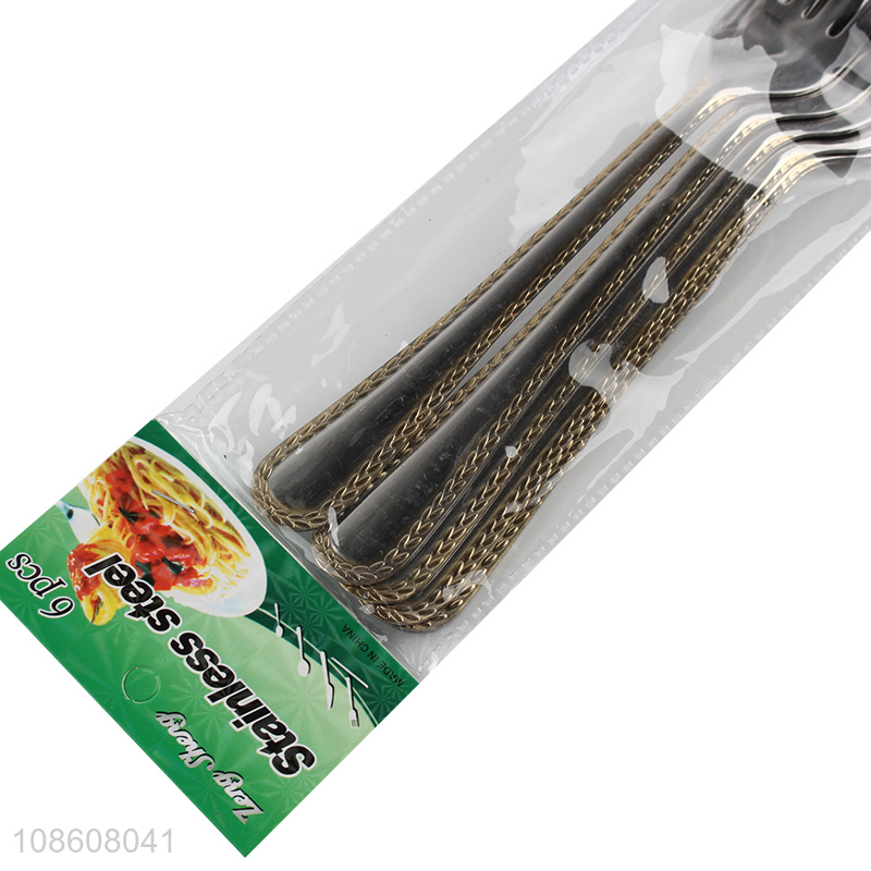 Popular products stainless steel dinnerware fork with long handle