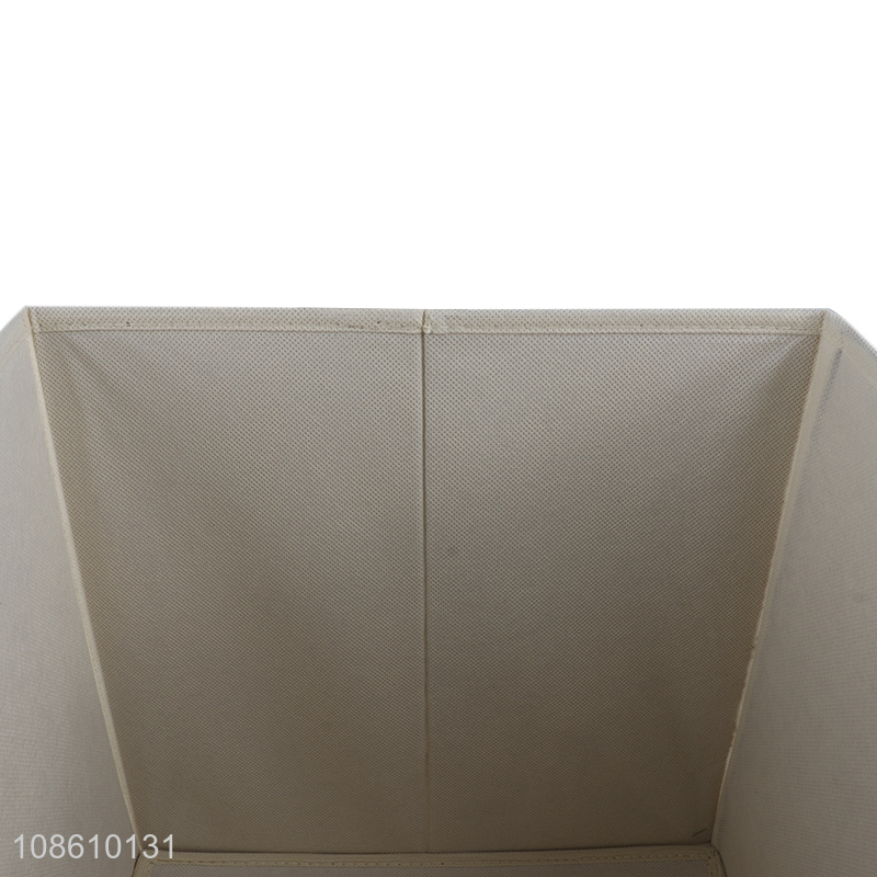 Factory price foldable lidless non-woven storage box for kids' toys