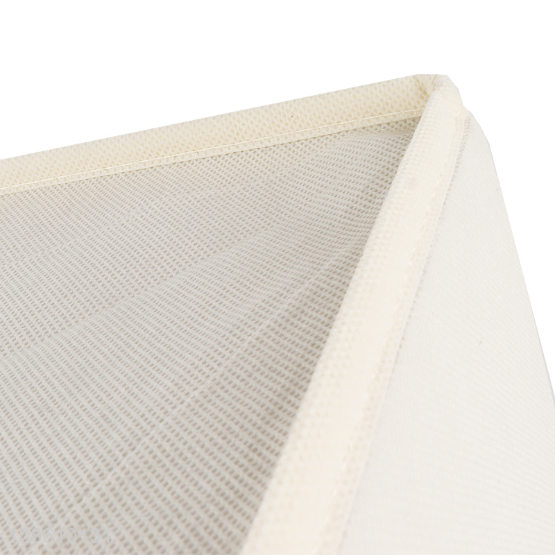 Factory price foldable lidless non-woven storage box for kids' toys