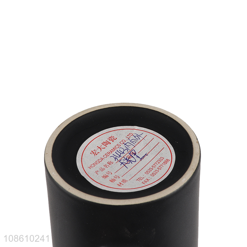 Wholesale two-tone matte ceramic mugs coffee cups with handle