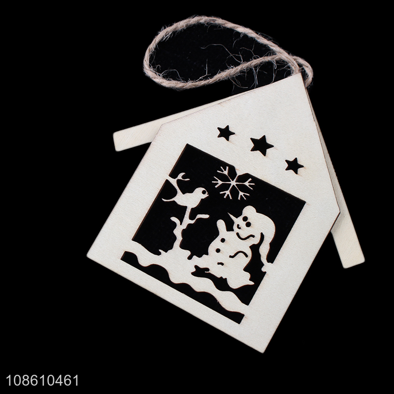 New style xmas tree decoration house shape hanging ornaments for sale