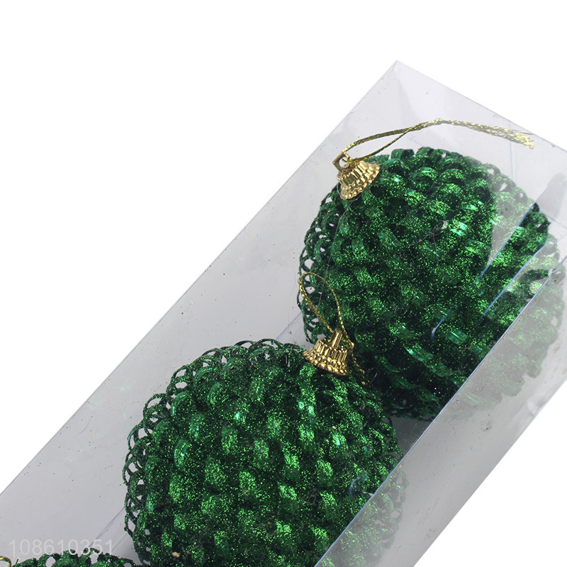 Hot products 3pieces hanging christmas ball for xmas tree decoration