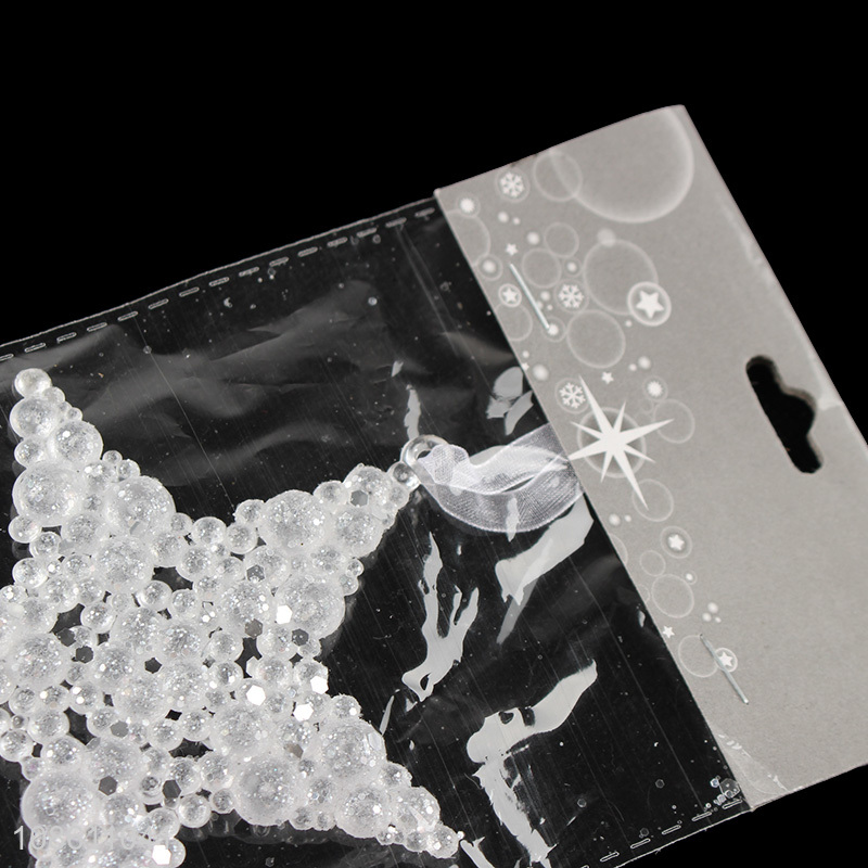 Factory price star shape xmas tree hanging ornaments decoration