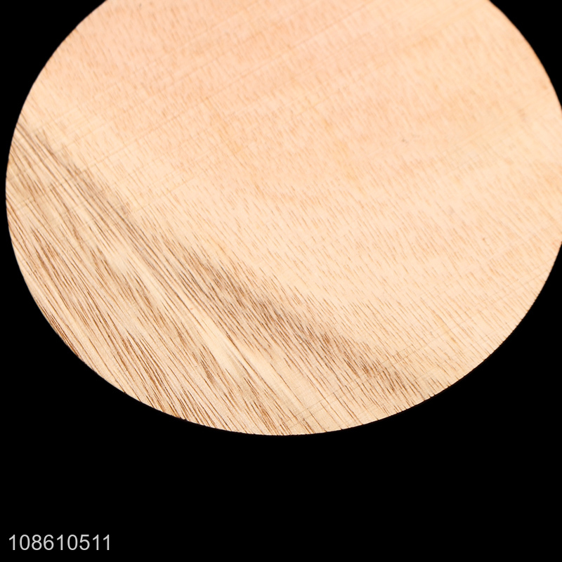 China products round wooden christmas hanging ornaments for decoration