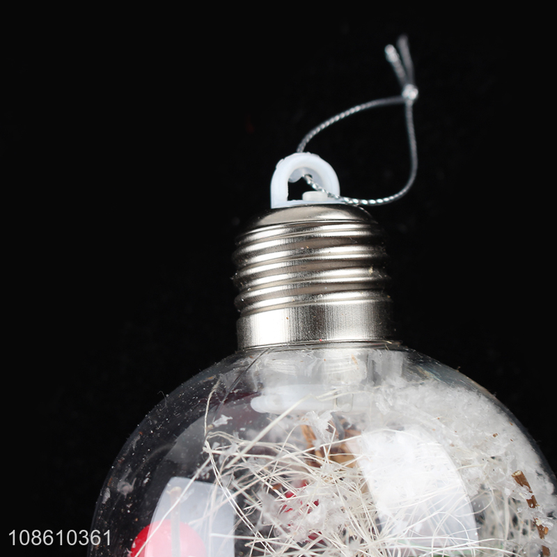 Hot items christmas hanging ornaments transparent led lights ball