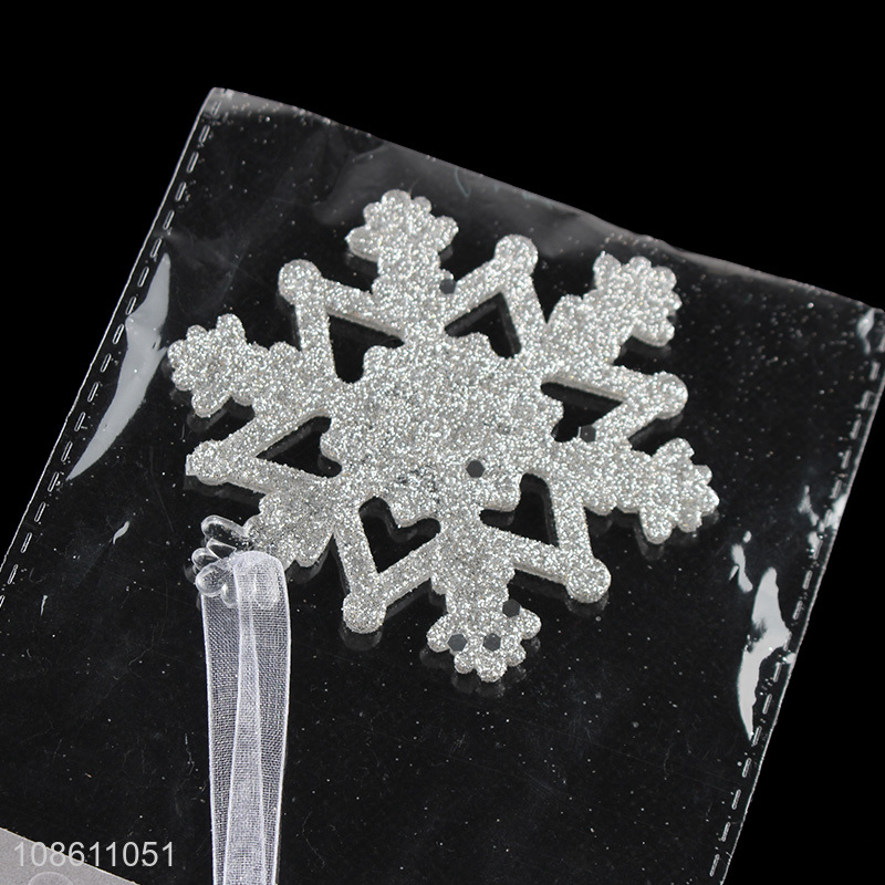 Hot items snowflakes shape christmas hanging ornaments for decoration