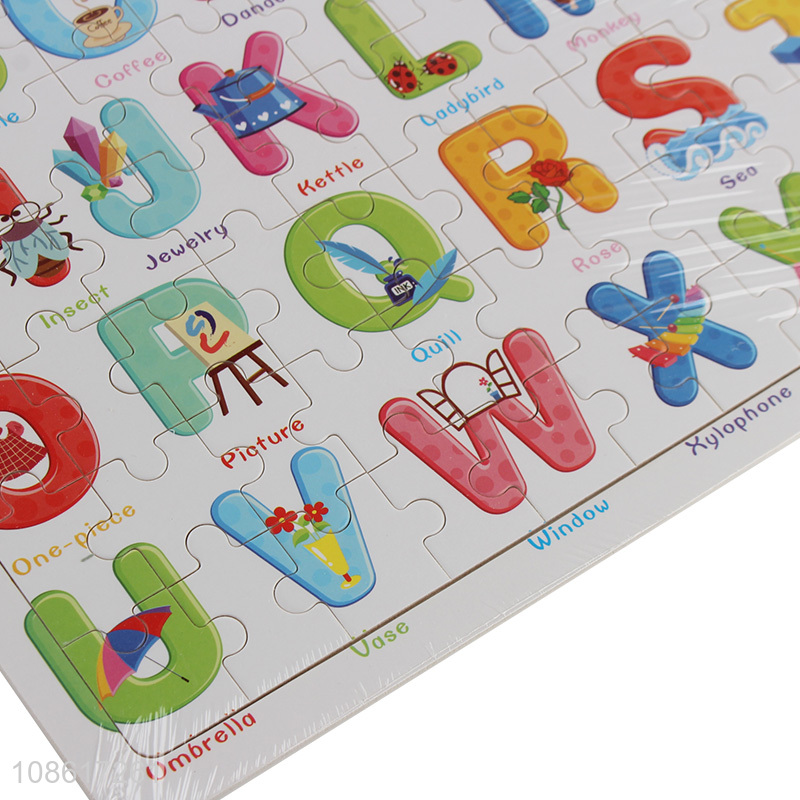 Factory supply letter wooden puzzle toys for children