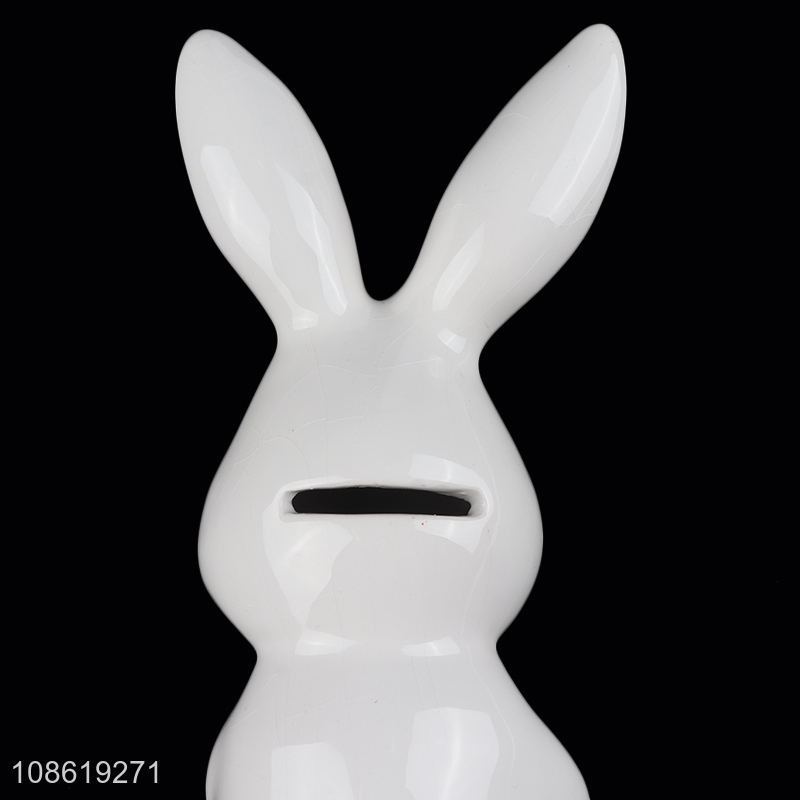 Good quality desktop décor easter bunny money box