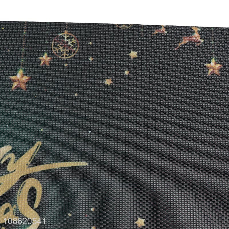Good quality eco-friendly textilene table mat Christmas placemat