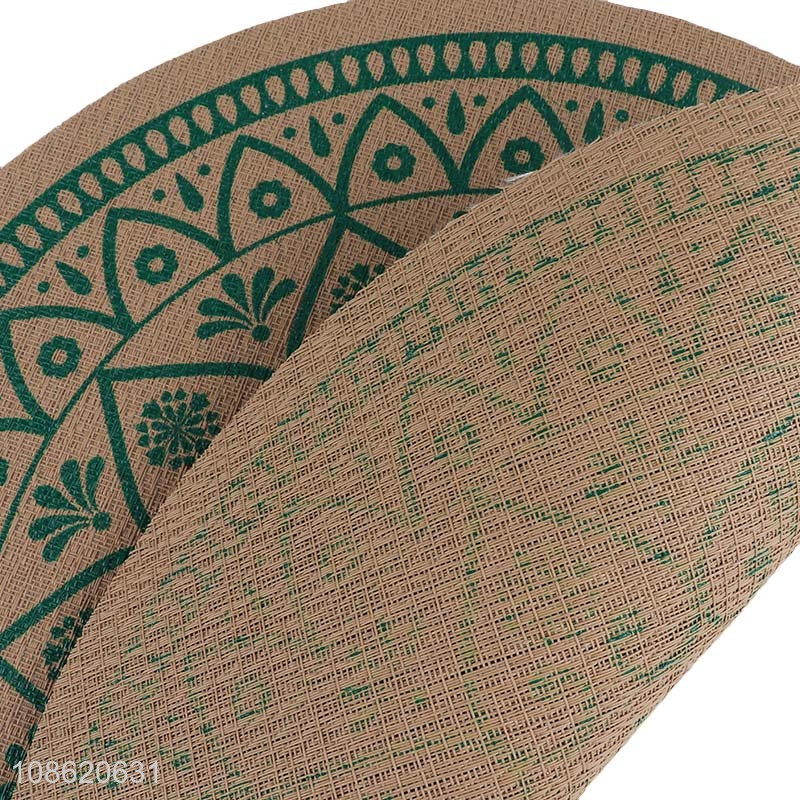 China import braided textilene placemat heat resistant placemat