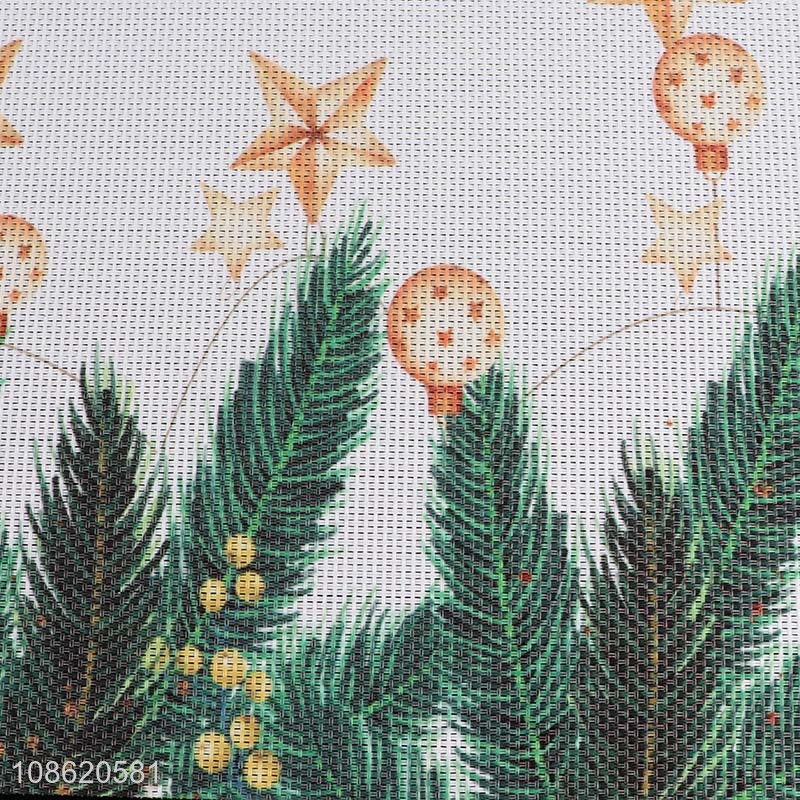 Wholesale heat insulation textilene table mat Christmas dining mat