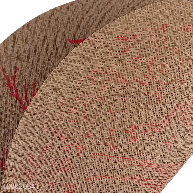 Factory price durable braided textilene placemat for dining table