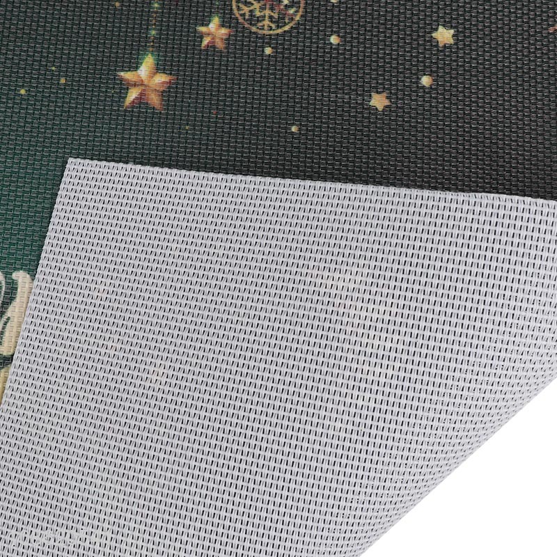 Good quality eco-friendly textilene table mat Christmas placemat