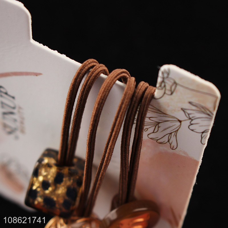 High quality fashionable elastic hair ties for women girls