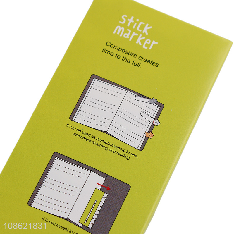 Wholesale cute cartoon cat sticky notes page-marker memo pads set