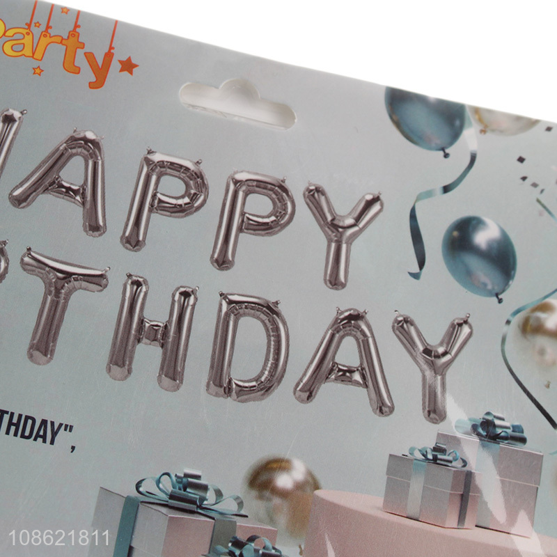Wholesale Happy Birthday Balloons Banner 17 inch Foil Letter Baloons