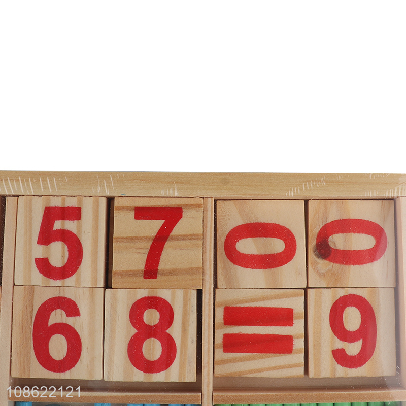 Hot sale mathematical intelligence stick wooden educational toy for kids