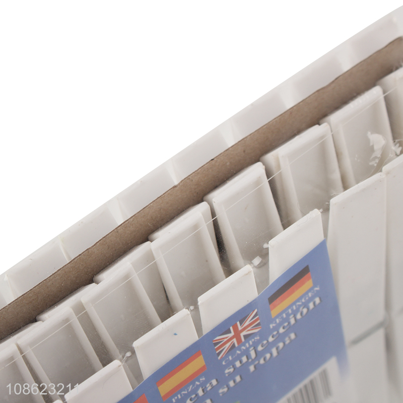 Yiwu market plastic clothespins drying line pegs set