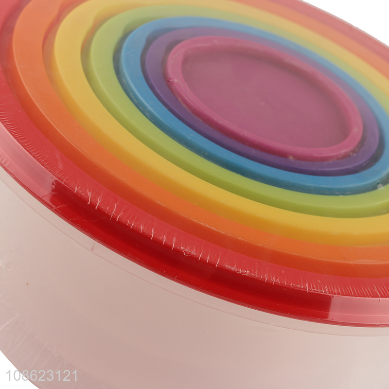 Hot selling 7pcs bpa free plastic food crispers fridge food containers