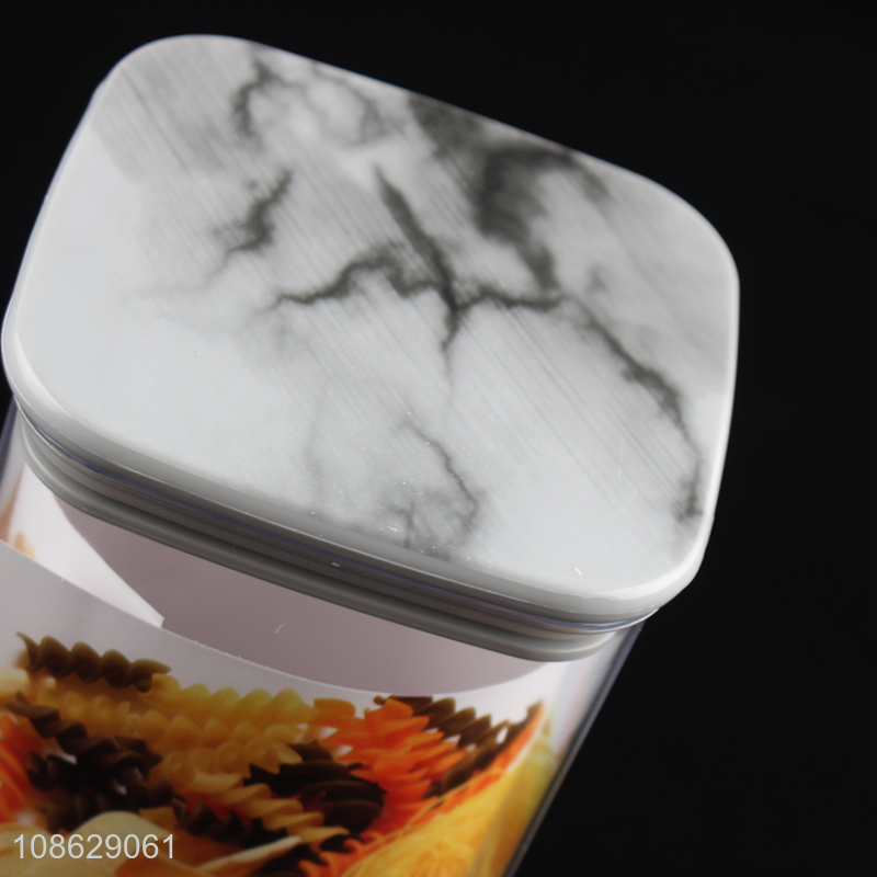 Wholesale clear airtight plastic storage container cereal storage jar