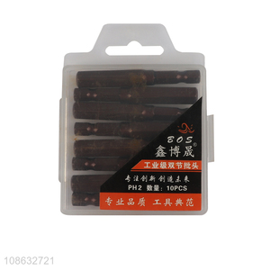 Hot Selling 10PCS 6mm S2 Steel Screwdriver Bit Set