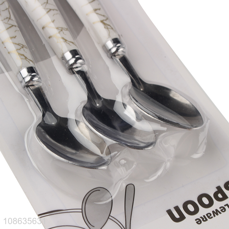 Online wholesale 2pcs stainless steel table spoons for kitchen