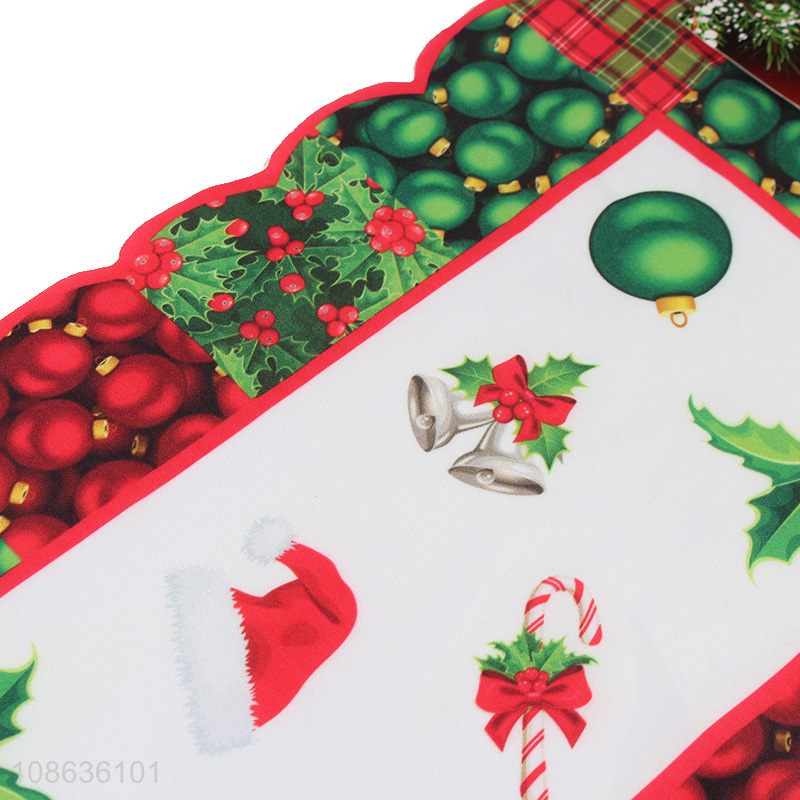 Yiwu market christmas style desktop decoration place mats