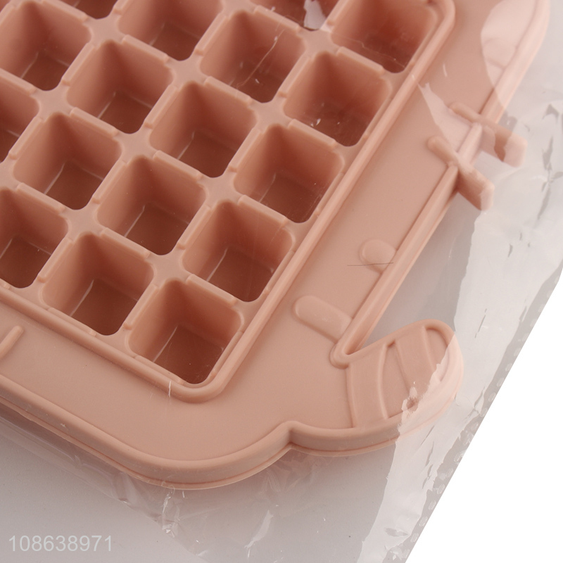 Low price plastic cartoon ice mould with 25 grids