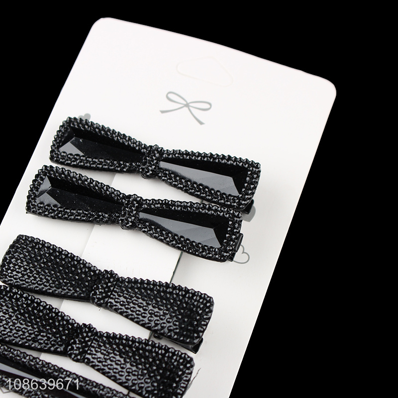 Wholesale acrylic stones hairpins bangs clips fashion hair accessories