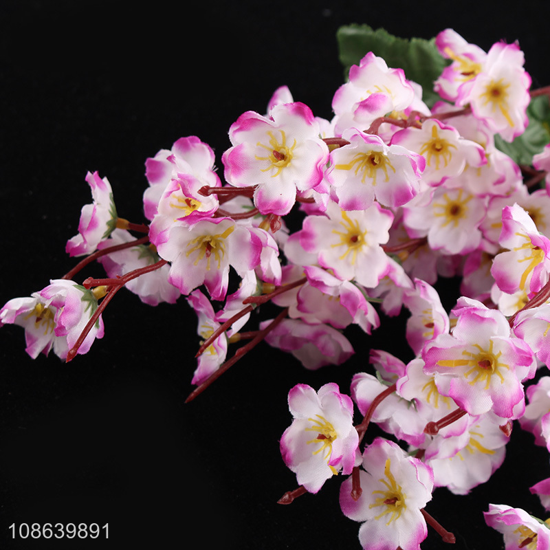 Wholesale 9 branch artificial flowers fake plum blossom faux flowers