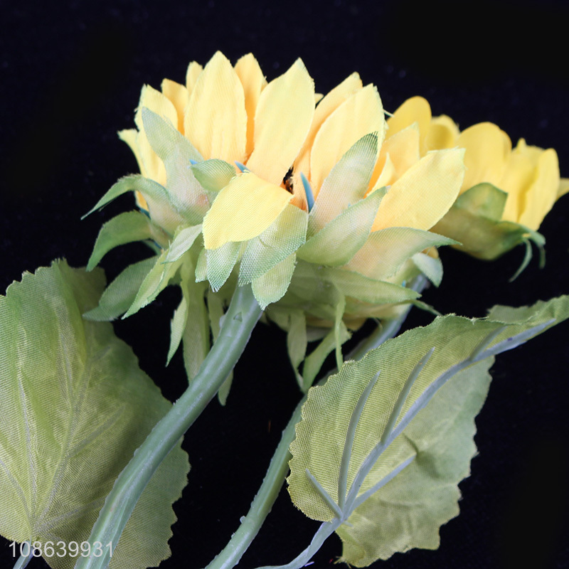 China imports 2 heads fake flowers realistic artificial flowers