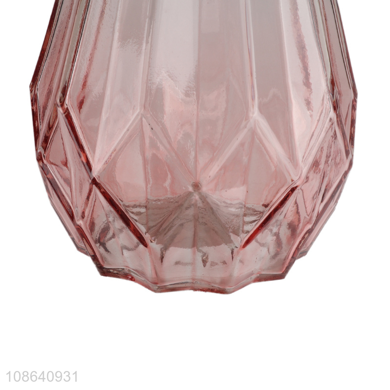 Wholesale fancy glass flower vases decorative tabletop vases