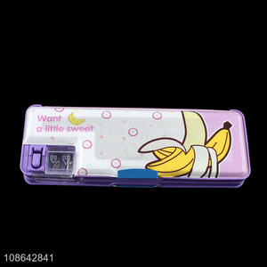 Popular product cartoon plastic stationery case <em>pencil</em> <em>box</em>