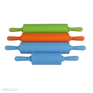 Factory supply silicone non-stick rolling pin pastry roller