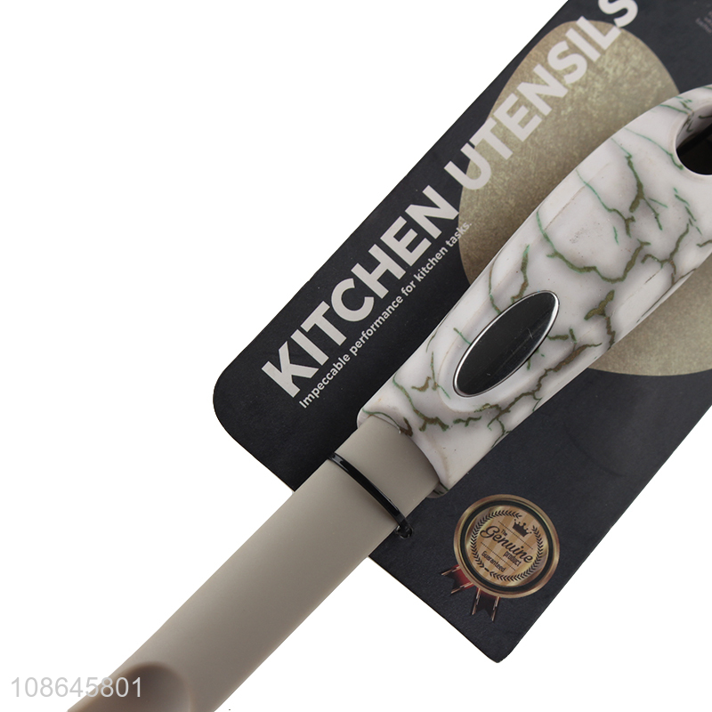 Wholesale heat resistant food grade silicone soup ladle serving spoon