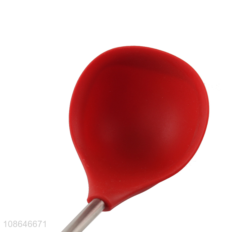 New products silicone kitchen utensils soup ladle spoon for sale