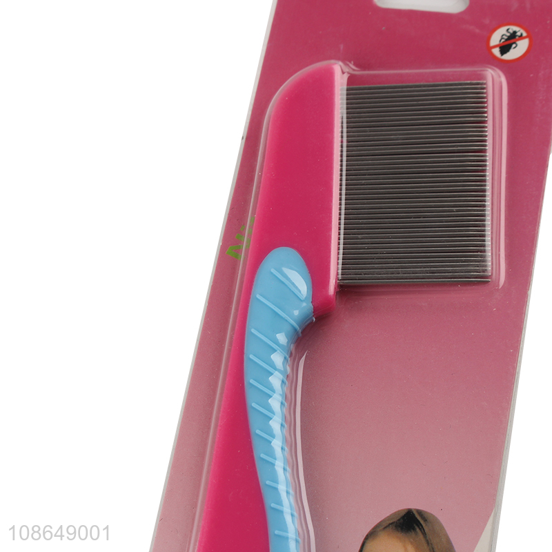 Wholesale dog cat grooming hair comb needle flea comb pet brush