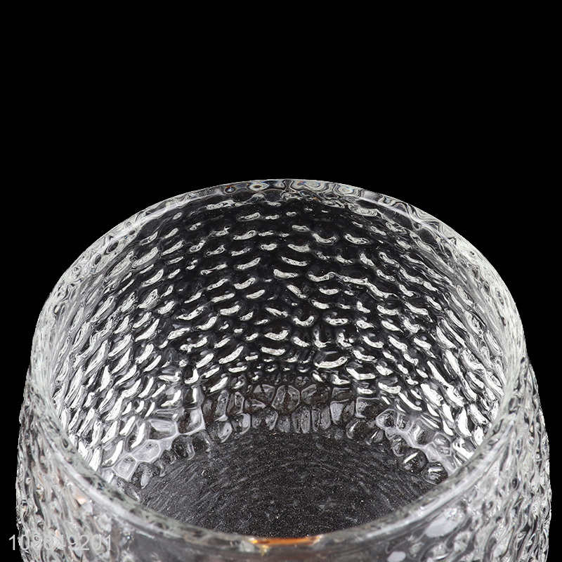 High quality round glass water cup water mug with handle wholesale