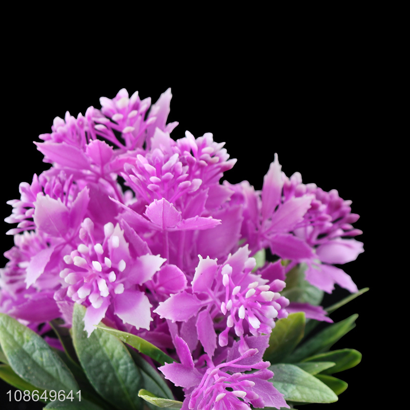 Hot sale artificial flower bonasi potted plant bonsai for office decoration